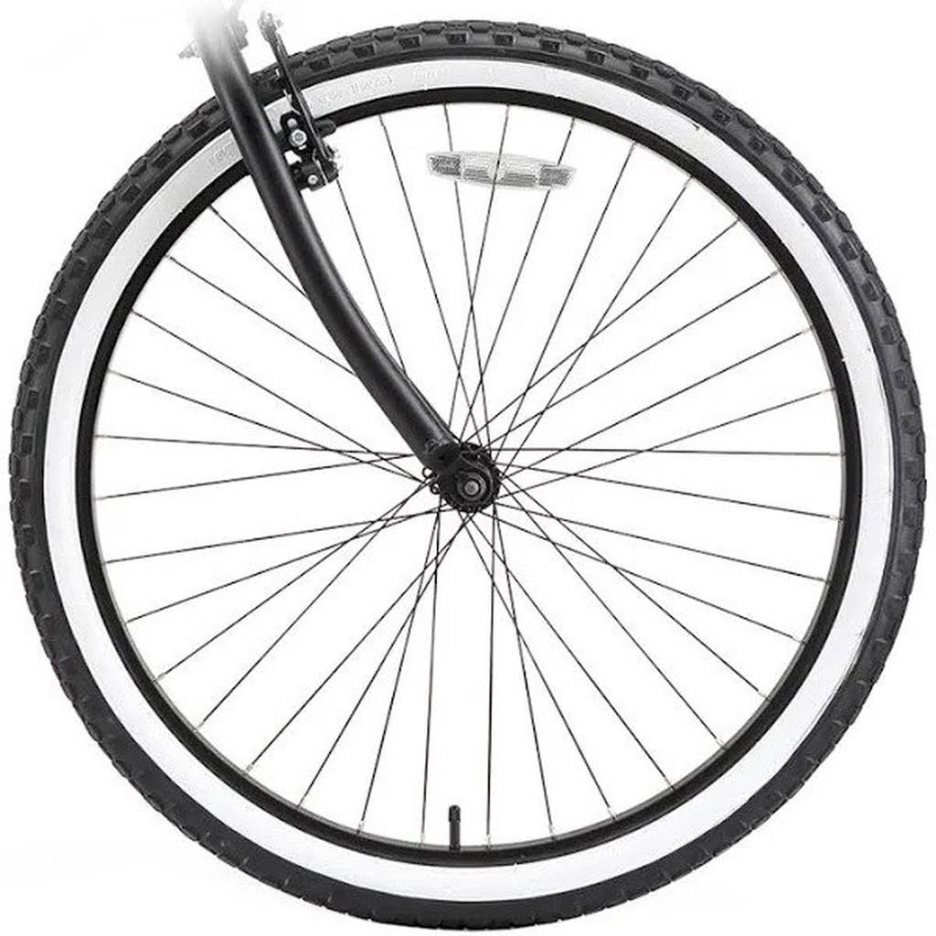 Sixthreezero Around The Block Men&s 26x22 Single Speed Cruiser Bicycle, Matte Grey