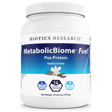 Biotics MetabolicBiome Fuel Pea Protein Vanilla Creme 25 oz (714 g) - Kansas Nuitrition - HNZSDS