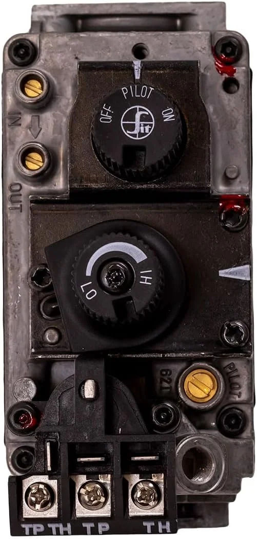 SIT-820 Nova mV Natural Gas Replacement Millivolt Gas Valve – SIT Gas Control Valve for Fireplaces, Stoves, and Gas Logs
