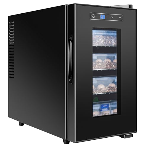 Reptile Egg Incubator 23L Small Digital Lab Incubator Cooling and Heating 10−40°C Precise Temperature Control for Turtle Lizard Gecko Snake Reptiles