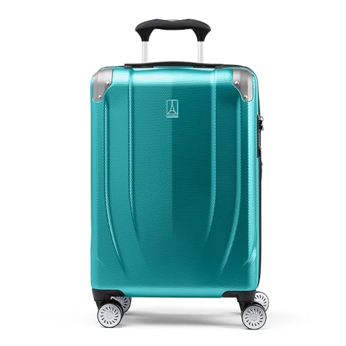 Travelpro Pathways 3 Hardside Expandable Luggage, 8 Spinner Wheels, Lightweight Hard Shell Suitcase, Carry On 21 Inch, Black Knight