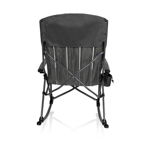 PICNIC TIME Outdoor Rocking Camp Chair - XL Heavy Duty Camping Chair for Adults