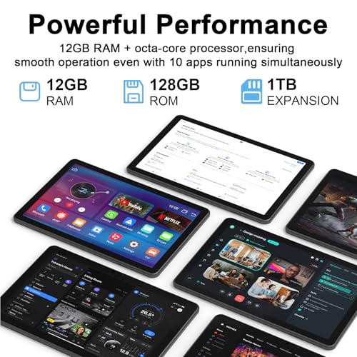 2025 Android 15 tablet,11-inch,Android tablet: Face unlock, 6+6GB+128GB+1TB expandable, octa-core processor, 8000mAh battery with 18W fast charging