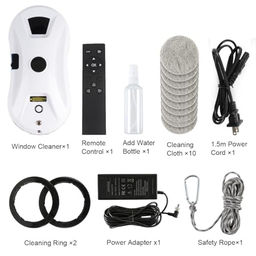 Window Cleaner Robot with Ultrasonic 5600PA Auto Water Glass Cleaning Automatic Smart Robot Cleaner