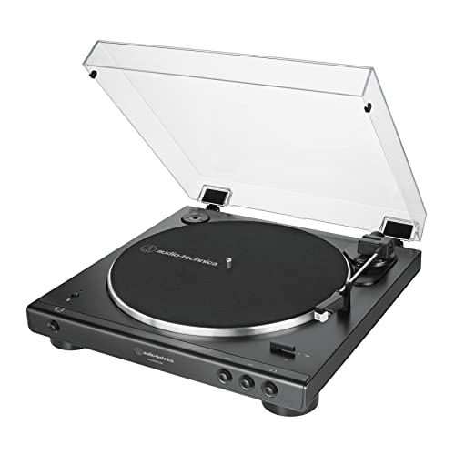 Audio-Technica AT-LP60XBT-USB-BK Fully Automatic Belt-Drive Stereo Turntable with Bluetooth and USB