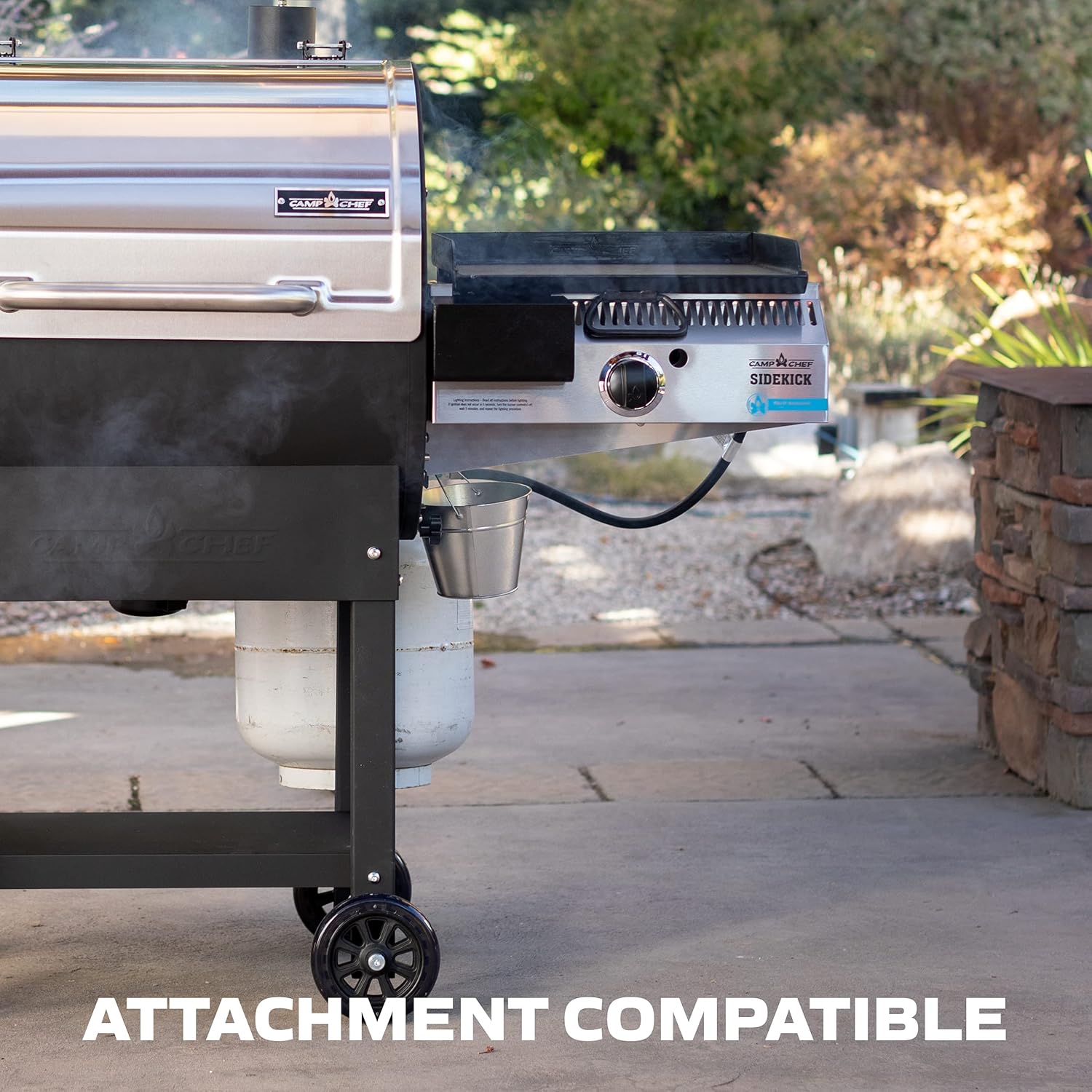 Camp Chef 36 in. WiFi Woodwind Pellet Grill & Smoker with Sidekick (PG14) - WiFi & Bluetooth Connectivity