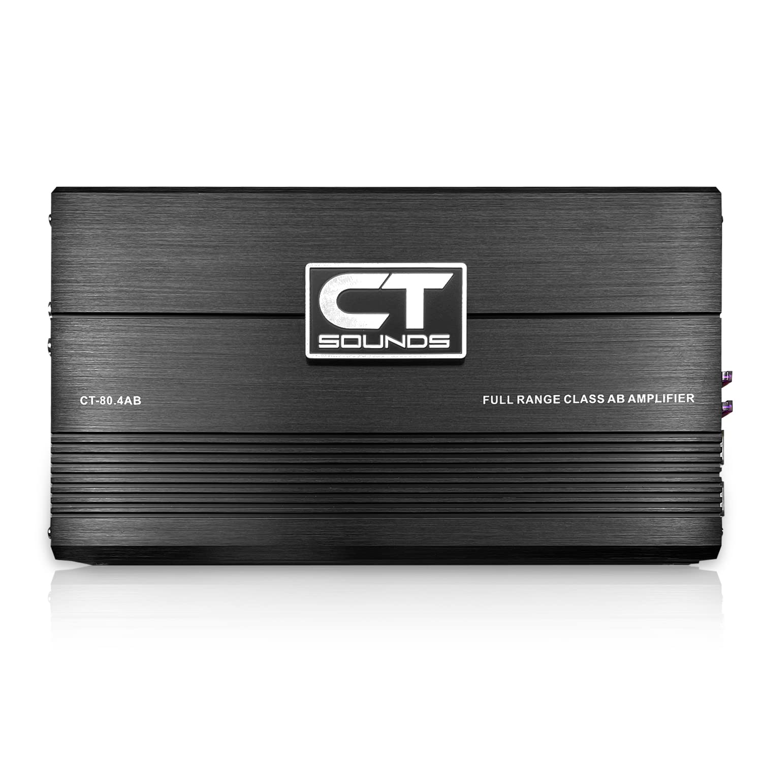 CT Sounds CT-80.4AB Full-Range Class AB 4 Channel Car Audio Amplifier, 480 Watts RMS
