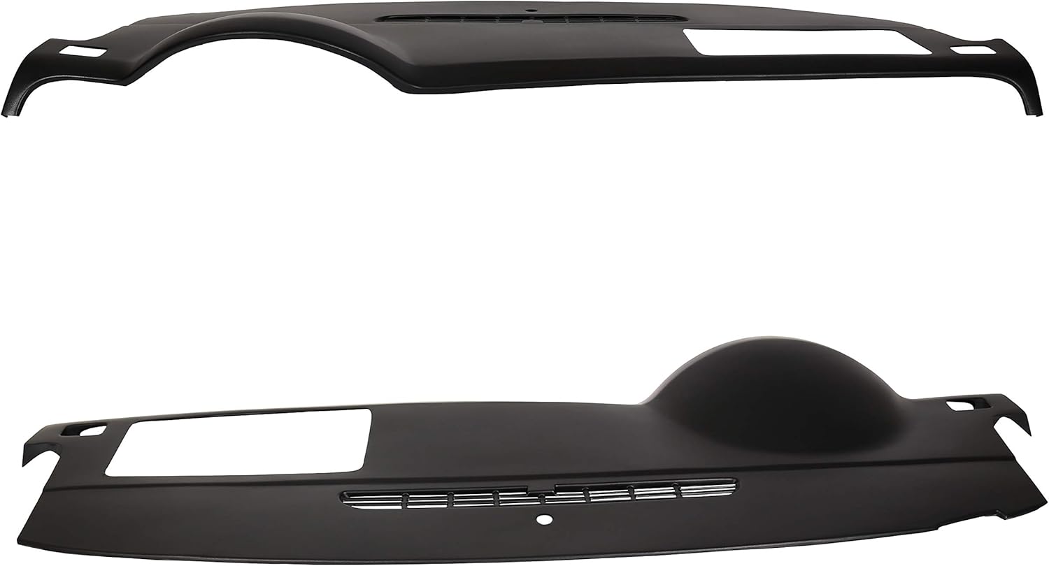 ECOTRIC Dash Board Cover Cap Black Compatible with 2007-2014 Avalanche Suburban Tahoe Yukon Molded Dash Panel Overlay W/O Dash Speaker