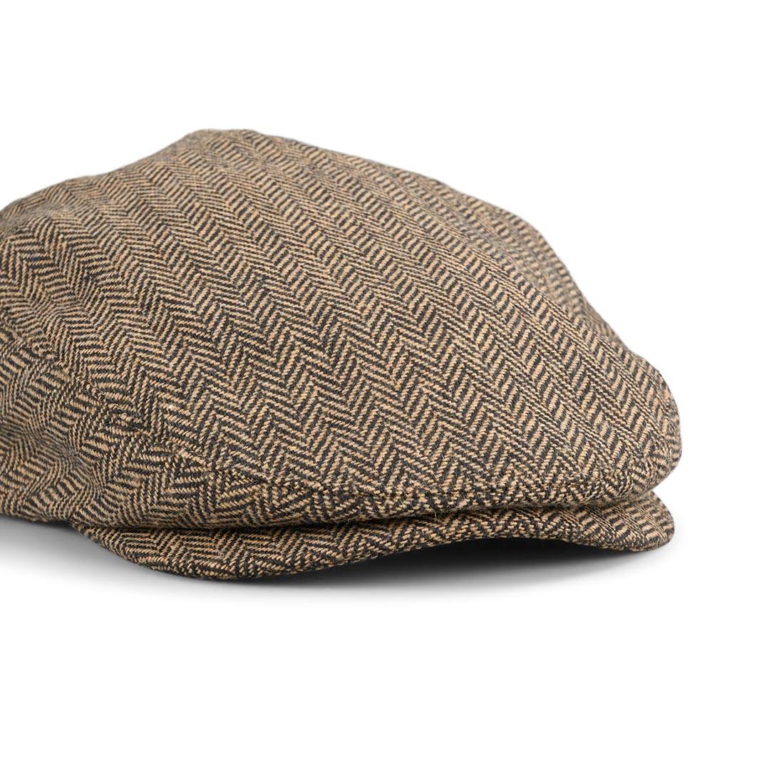 Brixton Hooligan Snap Flat Cap – Brown / Khaki