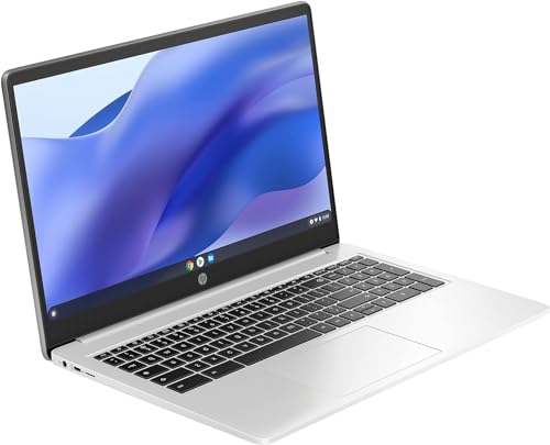 HP 15.6 HD Premium Chromebook, Intel Celeron N Processor 3.7GHz Turbo Speed, 8GB Ram, 64GB SSD, Ultra-Fast WiFi Up to 1700 Mbps, Chrome OS