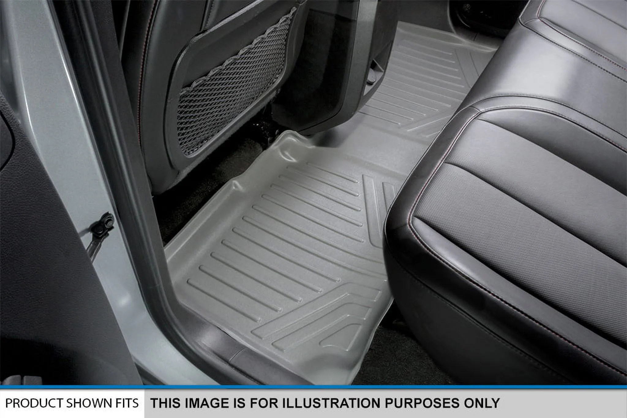 Smartliner SA2230-B2230 Custom Fit 3 Row Floor Mats Liner Set with 2nd Row Bucket Seats for 2017-2021 GMC Acadia, Gray