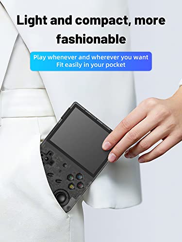 RG353V Retro Video Handheld Game Console 3.5" IPS Screen Android 11 and Linux System RK3566 64bit Game Player 64G TF Card Built-in 4450 Classic Games