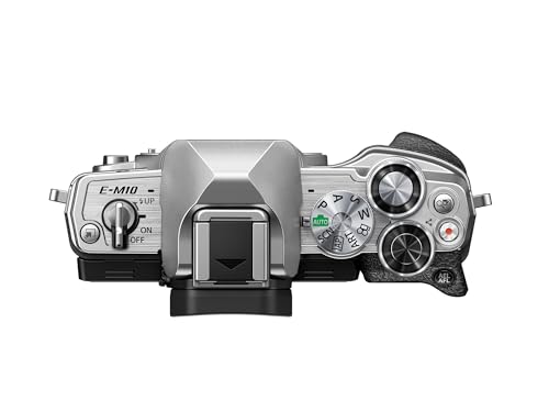 OM SYSTEM OLYMPUS E-M10 Mark IV Silver Micro Four Thirds System Camera M.Zuiko Digital ED 14-42mm F3.5-5.6 EZ kit 20MP Sensor 5-Axis Image