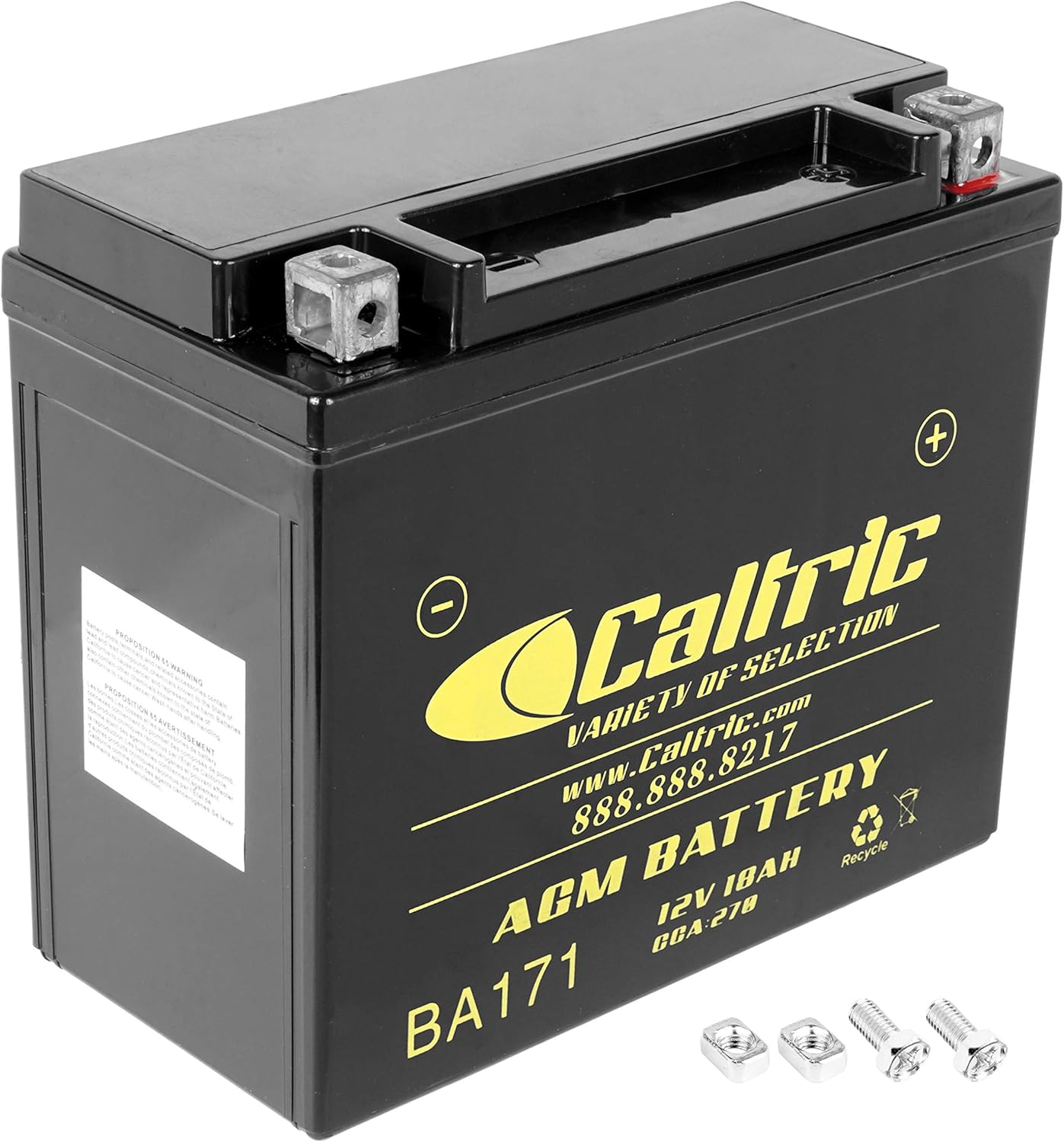 Caltric compatible with Agm Battery Polaris Sportsman 500 4X4 Efi 2007 2008 2009 2010 Pack of 2