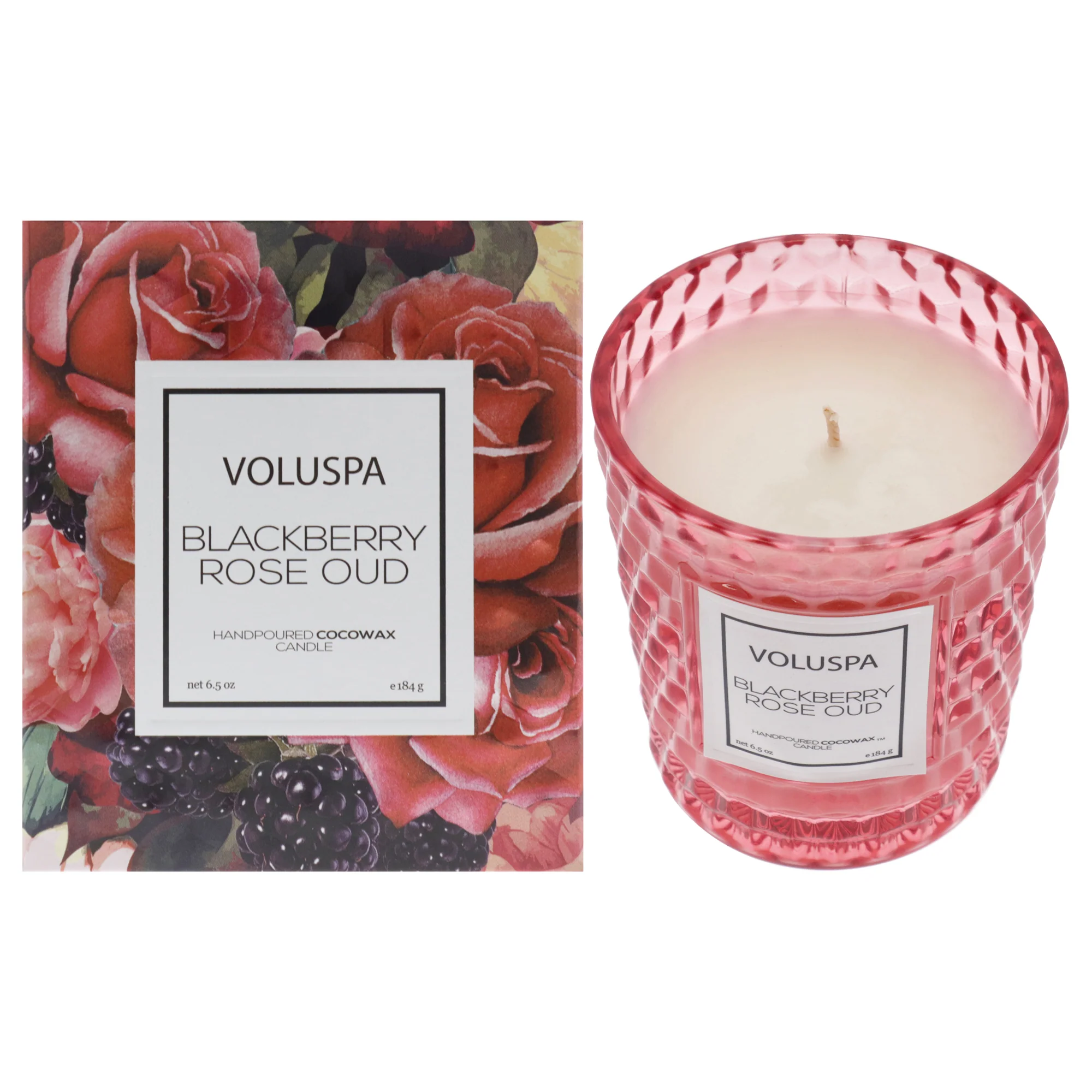Blackberry Rose Oud Classic Candle by Voluspa for Unisex - 6.5 oz Candle