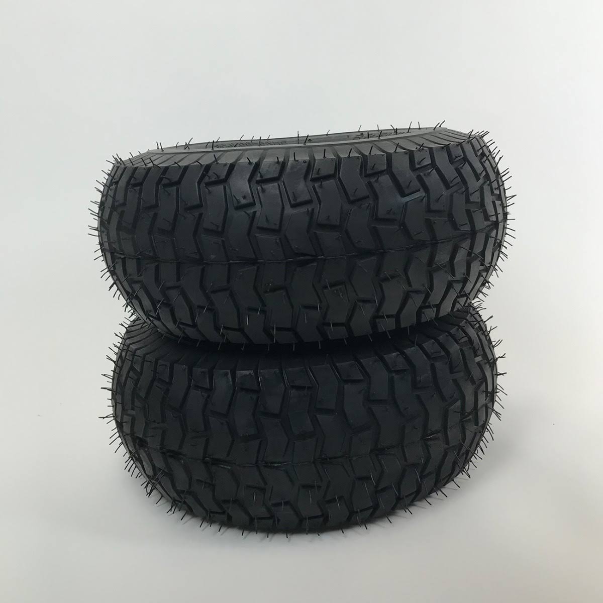 Set of 2 - 15x6.00-6 Lawn Mower Tire and Rim - Fits on 3/4 inch Axle