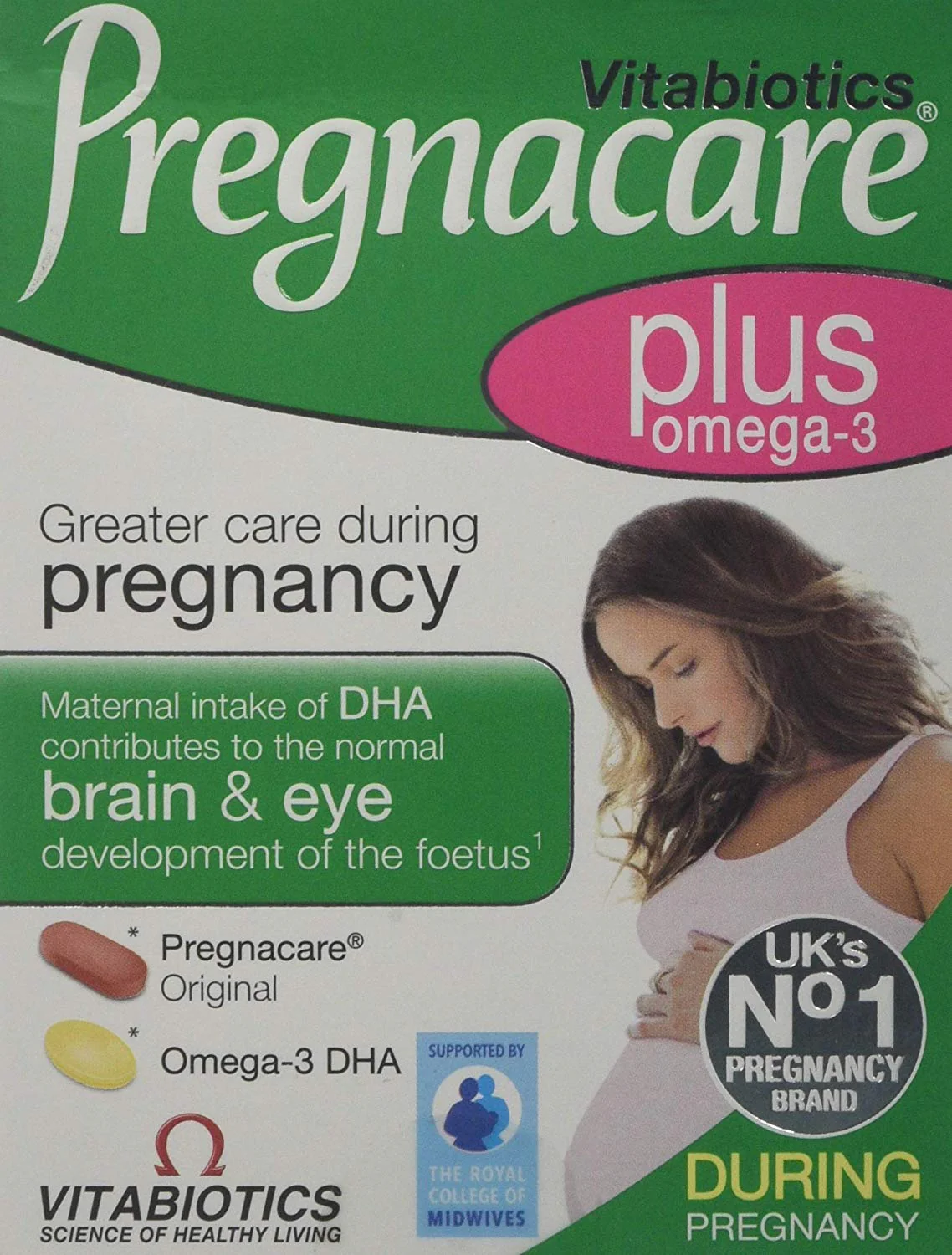 2 Packs Vitabiotics Pregnacare Plus Omega 3 - 56 Tablets = TOTAL 112 Tablets/Capsules by Vitabiotics - Kansas Nuitrition - HNZSDS