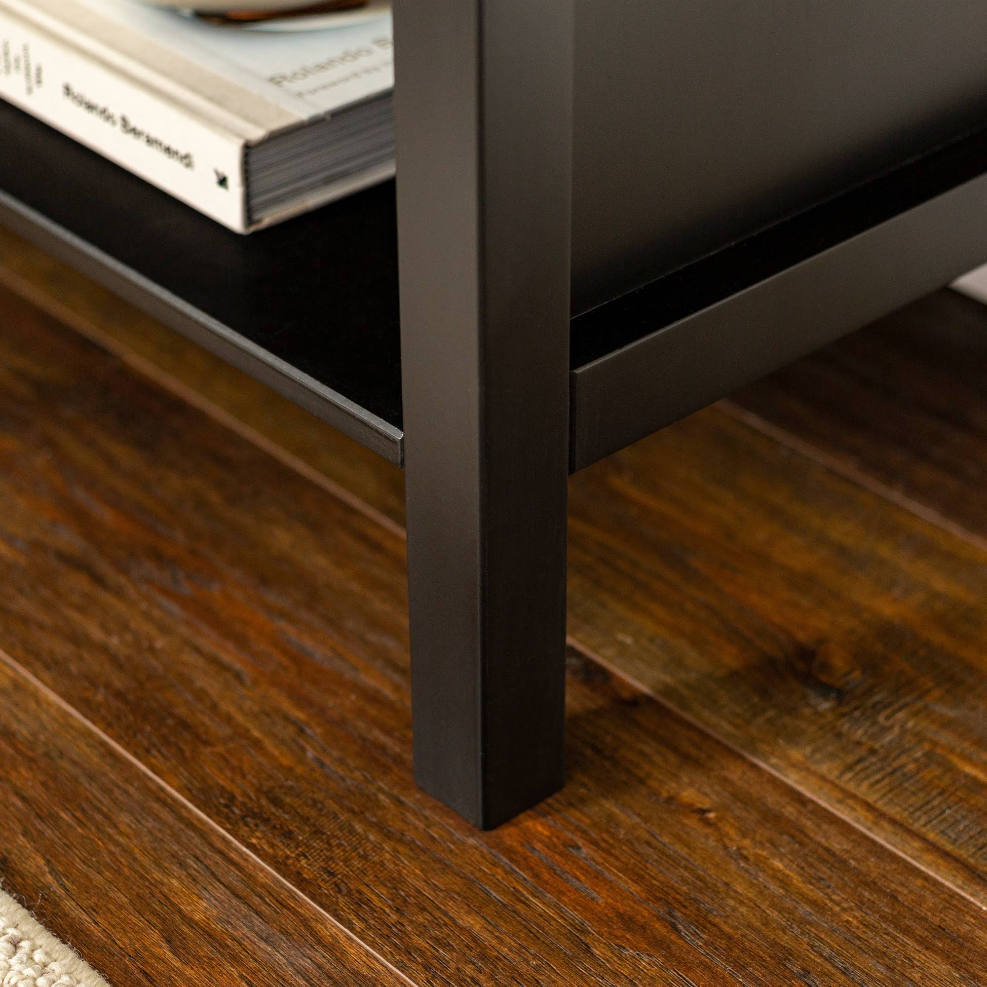 Carson Carrington Modern 1-Drawer Nightstand - Walnut