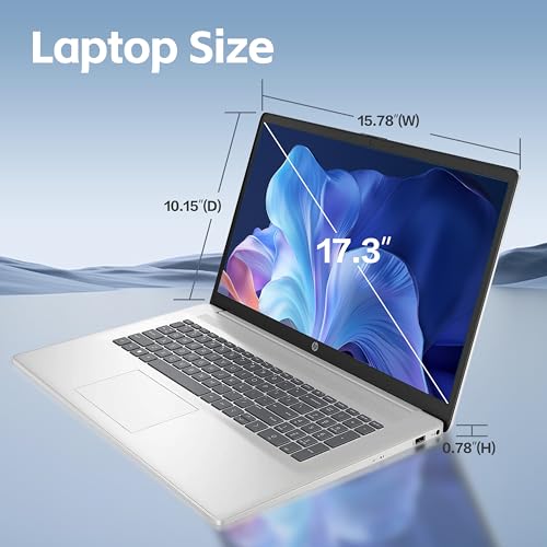 HP 17.3 inch Laptop, AMD Ryzen 5 7530U Processor (Beats Intel Core i7-1065G7), 17.3" HD+ Touchscreen, 32GB RAM, 1TB SSD, Windows 11 Home, Wi-Fi