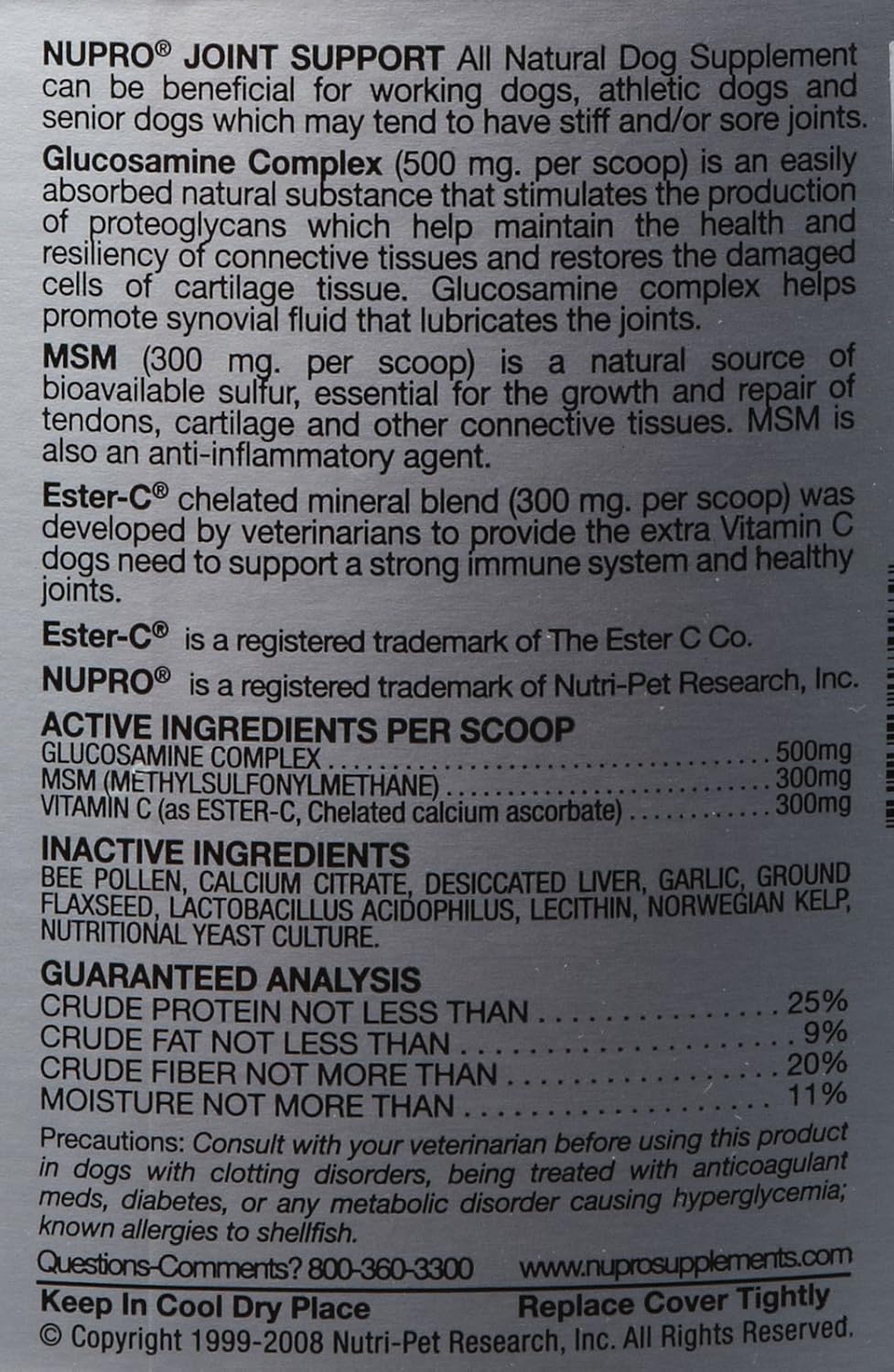 Nupro (20 lbs Joint Support for Dogs