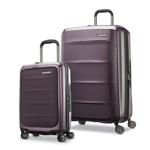 Samsonite Carry-On Pro Front Pocket Hardside Expandable 21-Inch Octiv Luggage: Durable & Impact Resistant, 360° Aero Trac Spinner Wheels