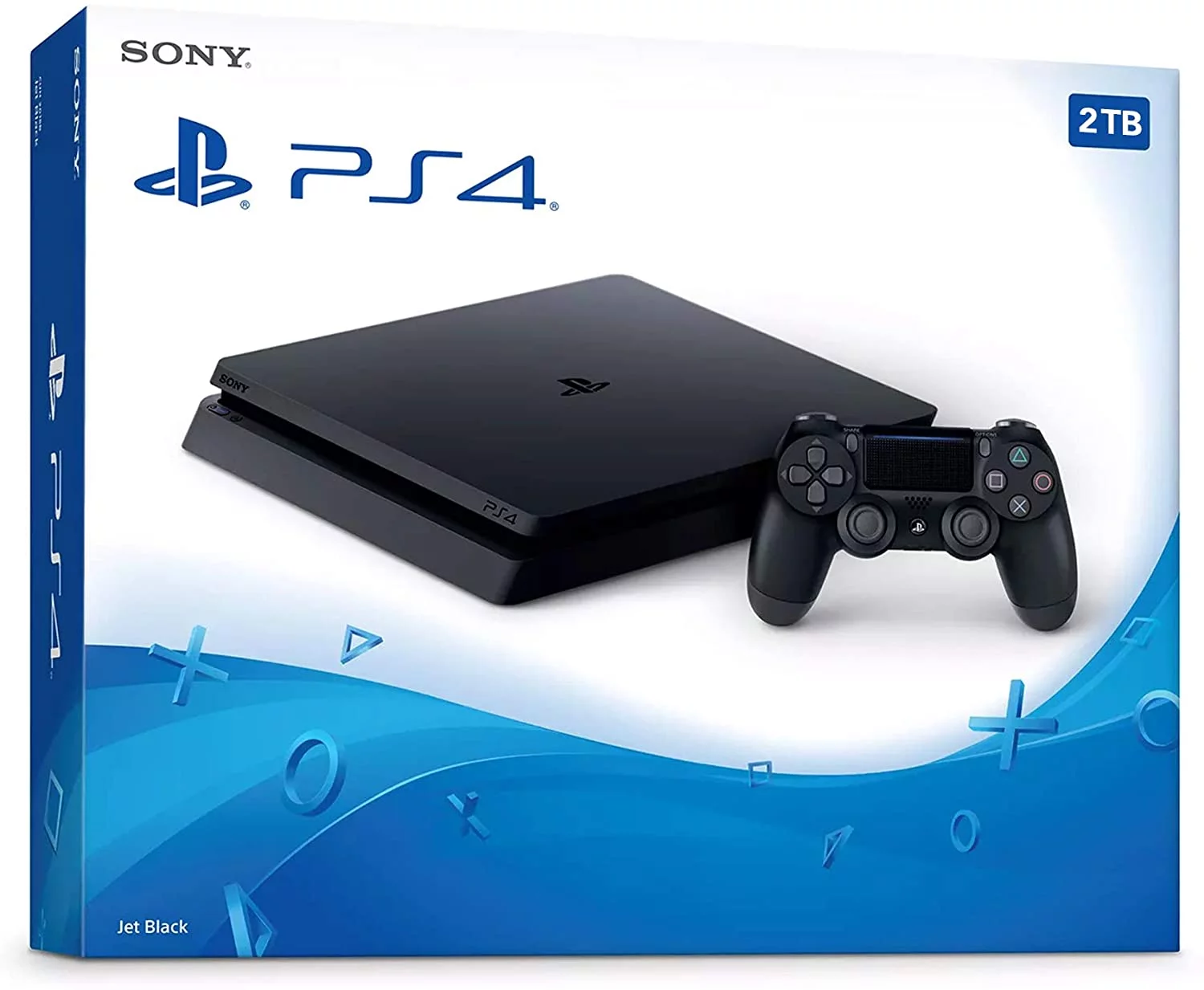 Mytrix PlayStation 4 Slim 2TB SSHD Console with DualShock 4 Wireless Controller Bundle, PlayStation Enhanced with 2TB Solid State Hybrid Drive