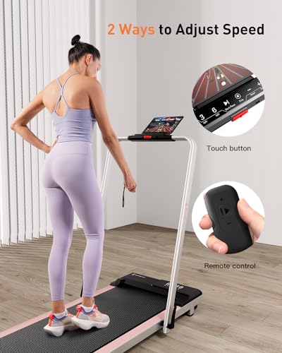 SupeRun 3 in 1 Walking Pad Treadmill- 3.0HP Folding Treadmills for Home Easy to Store