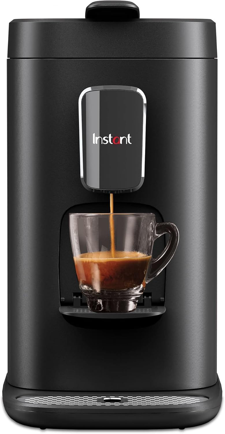 Instant Pot Pod, 3-in-1 Espresso, K-Cup Pod and Ground Coffee Maker, From the Makers of Instant Pot with Reusable Coffee Pod for Ground Coffee