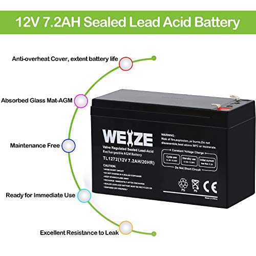 Weize 12V 100Ah TM Bluetooth LiFePO4 Lithium Battery, Built-in 120A BMS