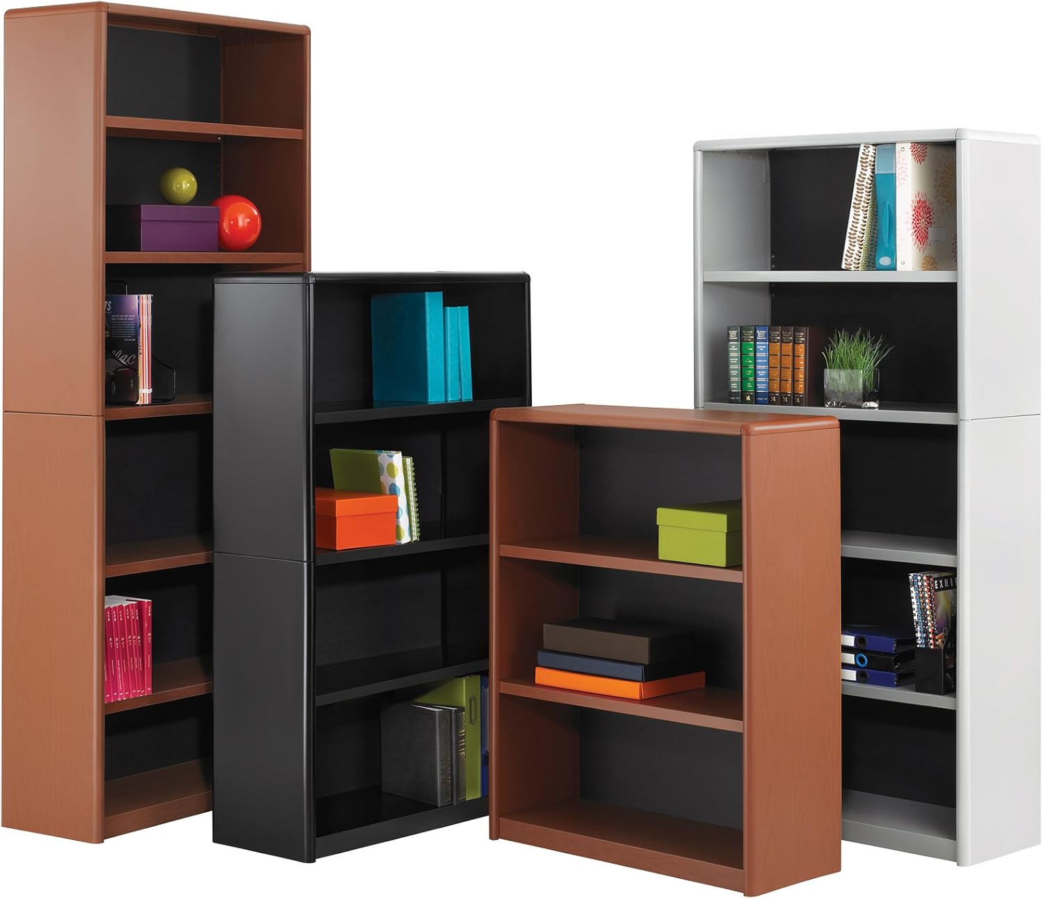 Safco Products ValueMate Economy Bookcase, 6-Shelf, Gray