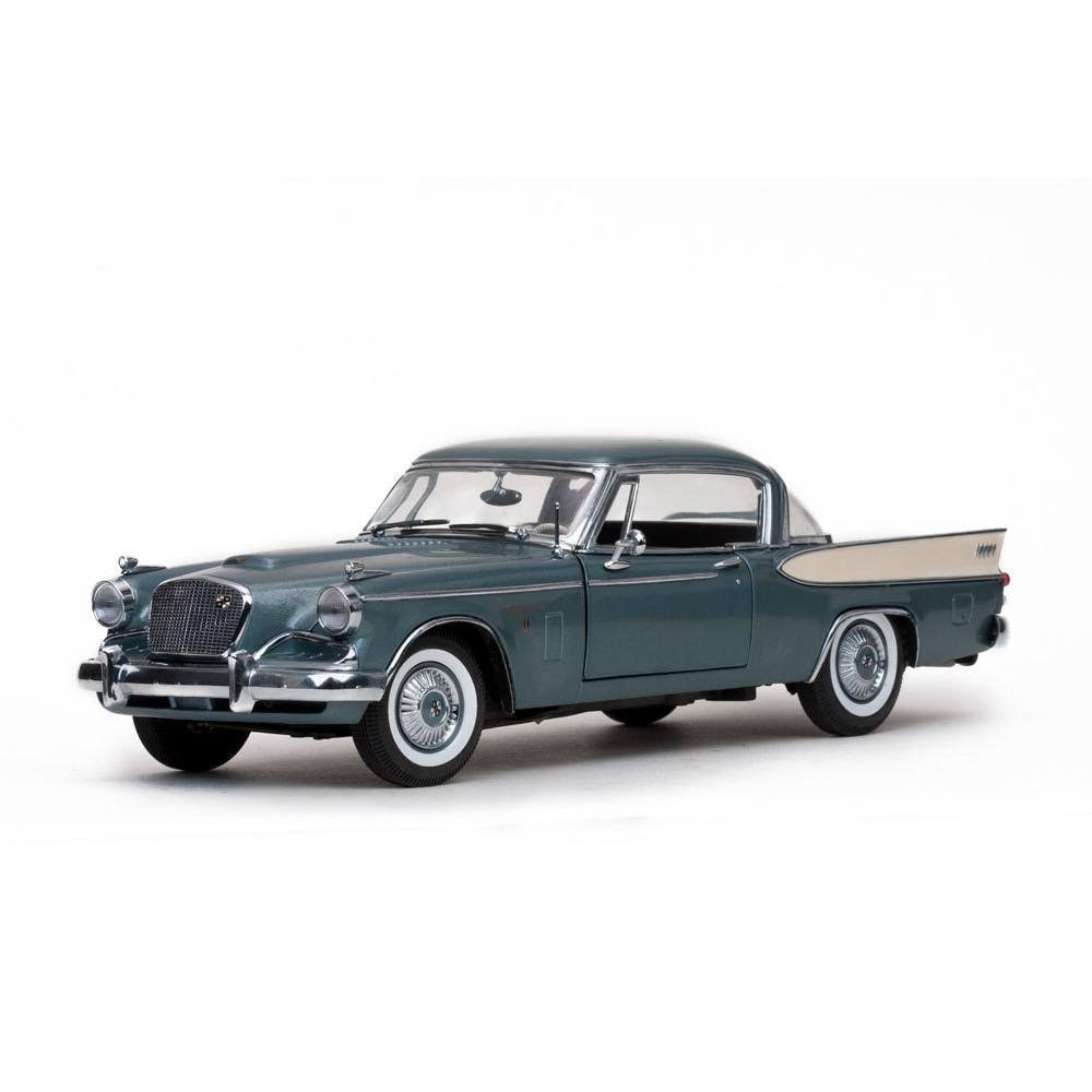 1957 Studebaker Golden Hawk Woodsmoke Gray 1/18 Diecast Model Car by Sunstar