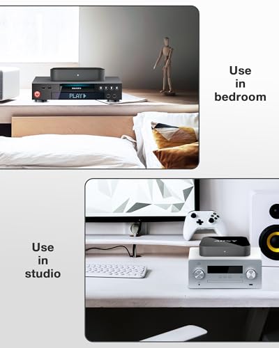 ARSY Ne-2 Streaming Music Receiver, Airplay 2 Receiver, WiFi Streamer, Wireless Audio Receiver Stream Hi-Res Audio from Spotify, Tidal, Roon and More