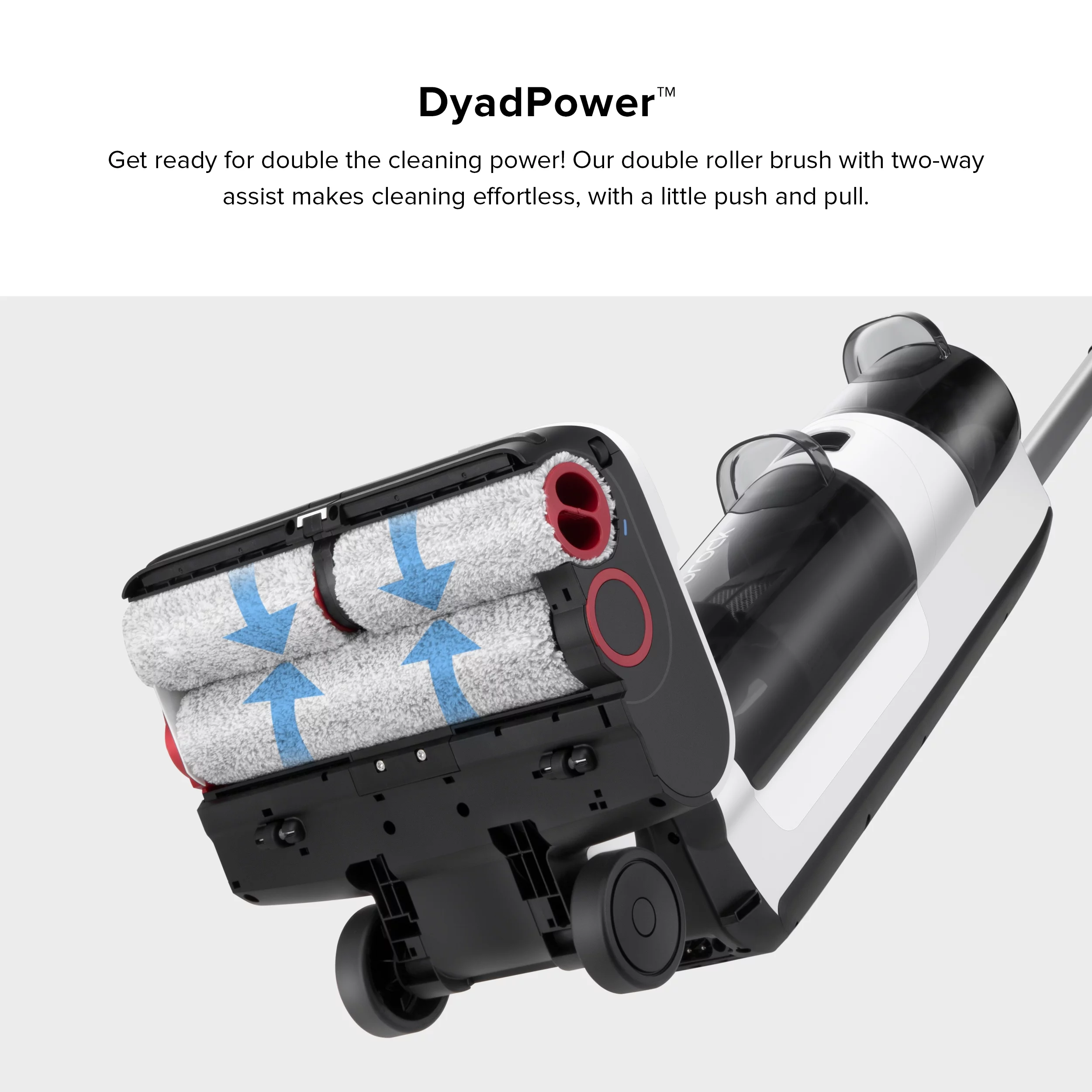 Roborock® Dyad Pro Wet and Dry Vacuum Cleaner with multi-rollers, 17000Pa Suction, Self-Cleaning and Self-Drying
