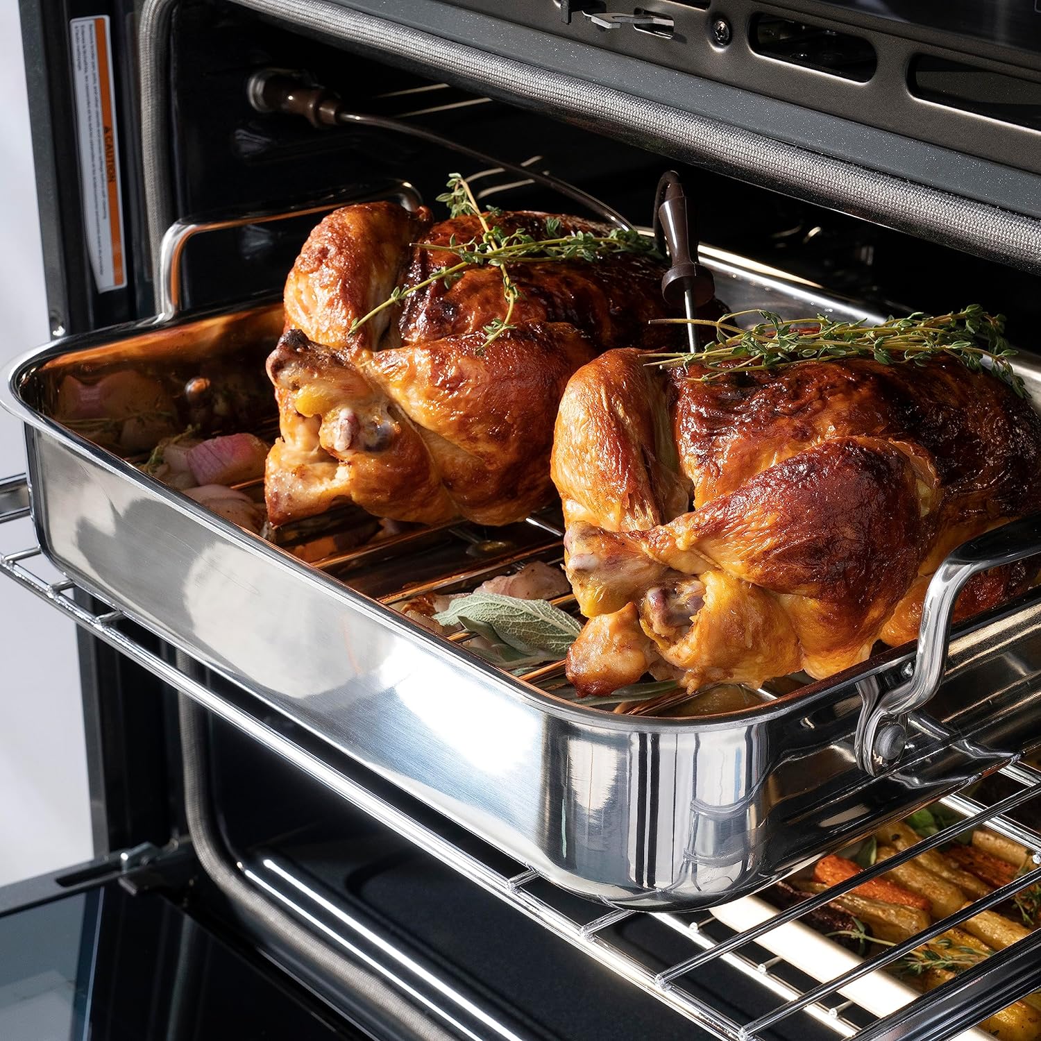ZLINE 30" Autograph Edition Double Wall Oven with Self Clean and True Convection in Stainless Steel and Champagne Bronze (AWDZ-30-CB)