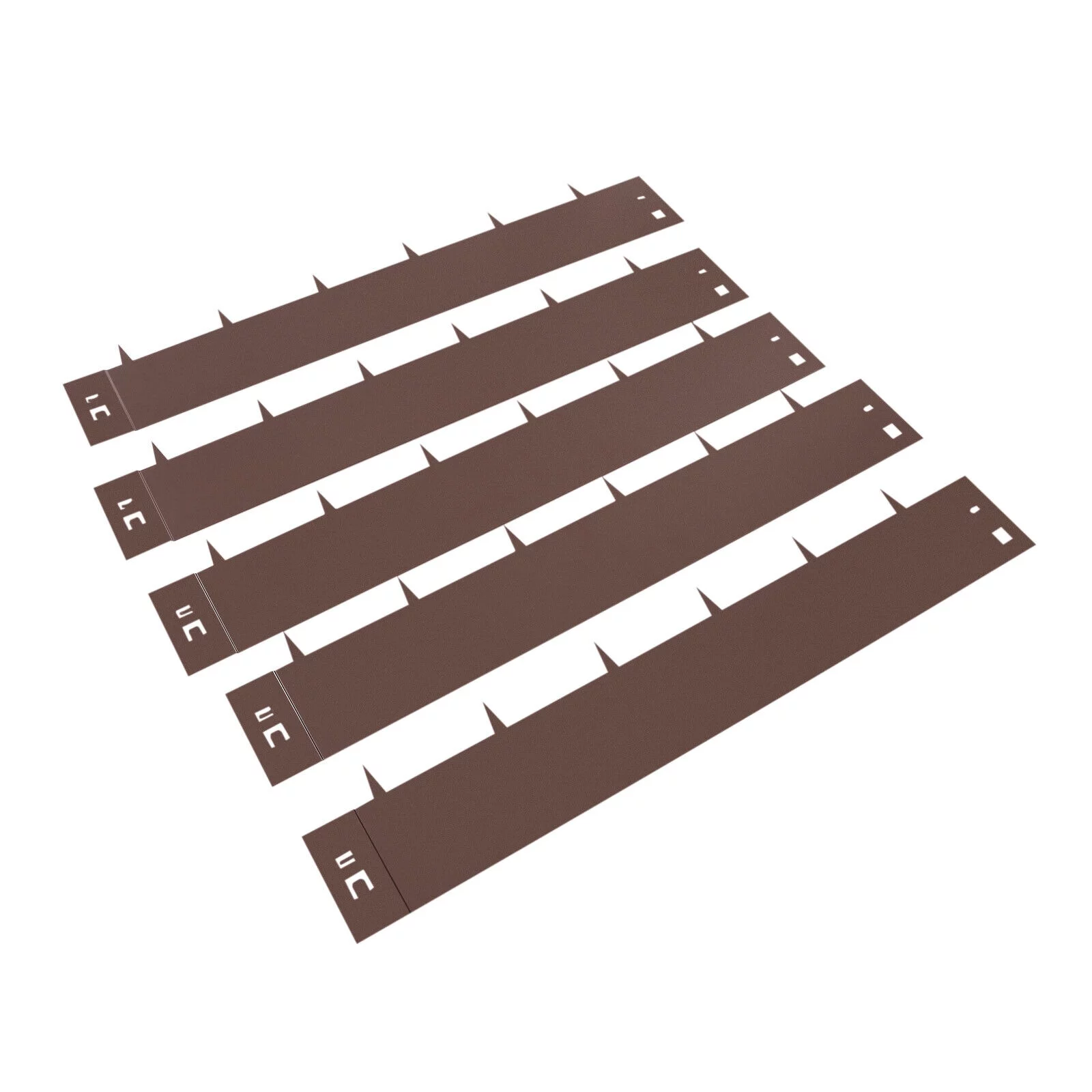 5PCS Steel Lawn Edging Metal Landscape Edging 3/4/5"x39" Without Digging Easy - Curated Treasures Market