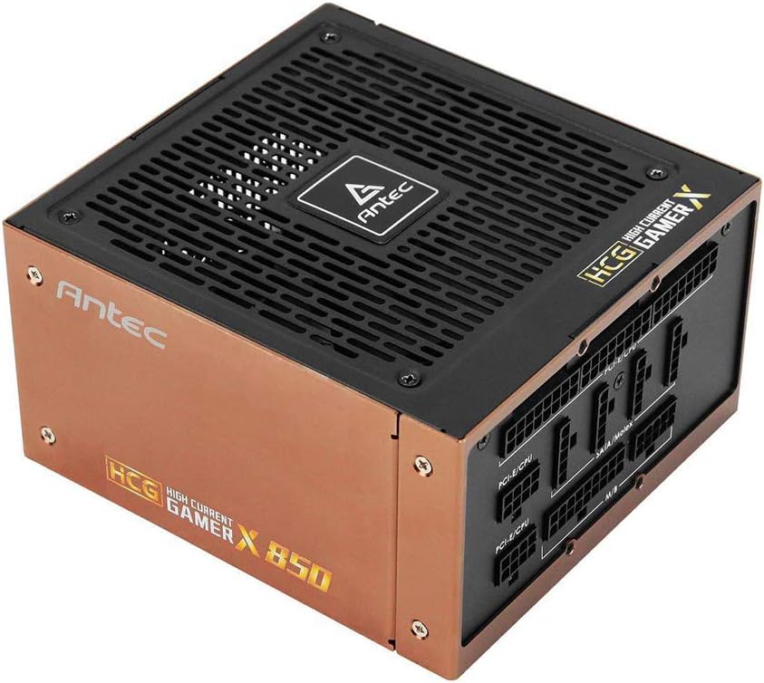 Antec HCG850 Extreme Power Supply 850 Watts 80 Plus Gold PSU with 135mm Silent FDB Fan, Full Modular, Japanese Capacitors, Active PFC