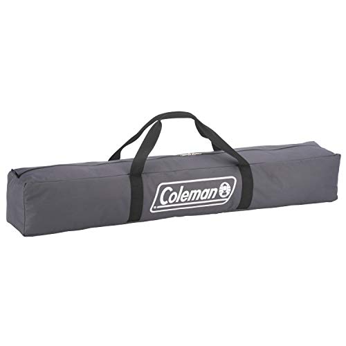 Coleman Pack-Away Camping Cot with Removable Side Table, Extra Wide Cot Fits Adults up to 6ft 6in or 300lbs, Carry Bag Included