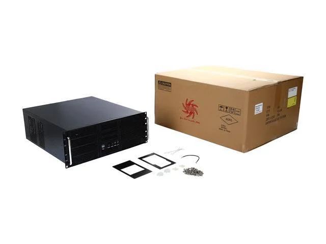 Athena Power RM-4UWIN525 Black 1.2mm SECC 4U Rackmount Server Case Mini-Redundant 2U Micro Redundant PS2 Single 3U Single 8 Exte