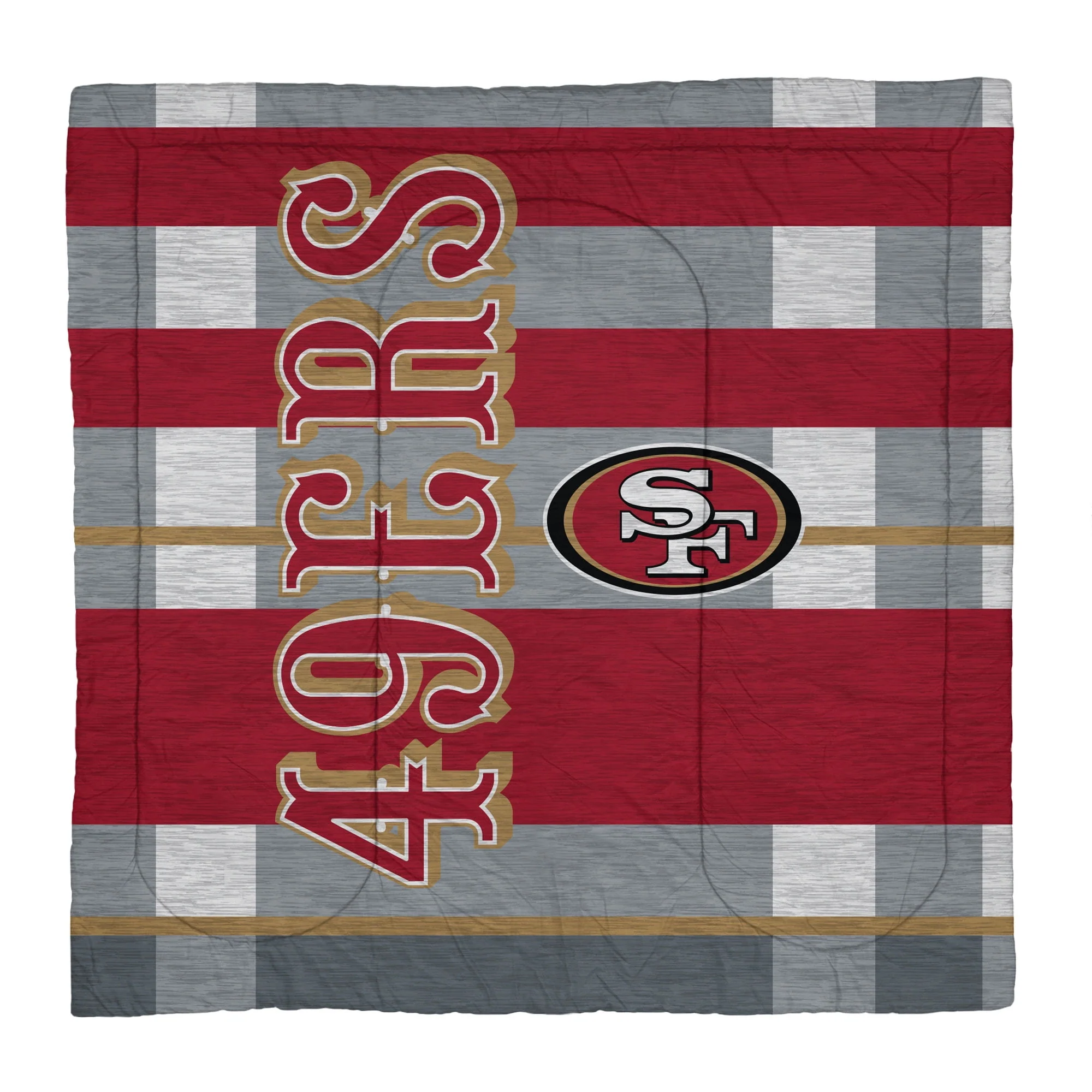 San Francisco 49ers Heathered Stripe 3-Piece Full/Queen Bed Set