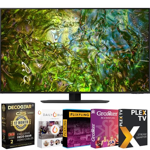 Samsung QN65QN90DA 65 Inch Neo QLED 4K Smart TV (2024) Bundle with 1 YR CPS Enhanced Protection Pack