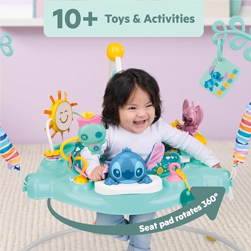 Bright Starts Disney Baby Finding Nemo Sea of Activities Baby Activity Center Jumper with Interactive Toys, Lights, Songs & Sounds, 6-12 Months (Blue)