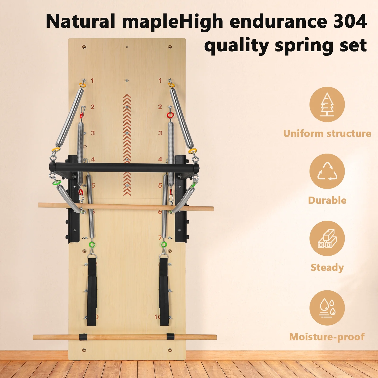 ARKANTOS Pilates Springboard, Exercise Equipment for The Home, Studio - Radiant Selections