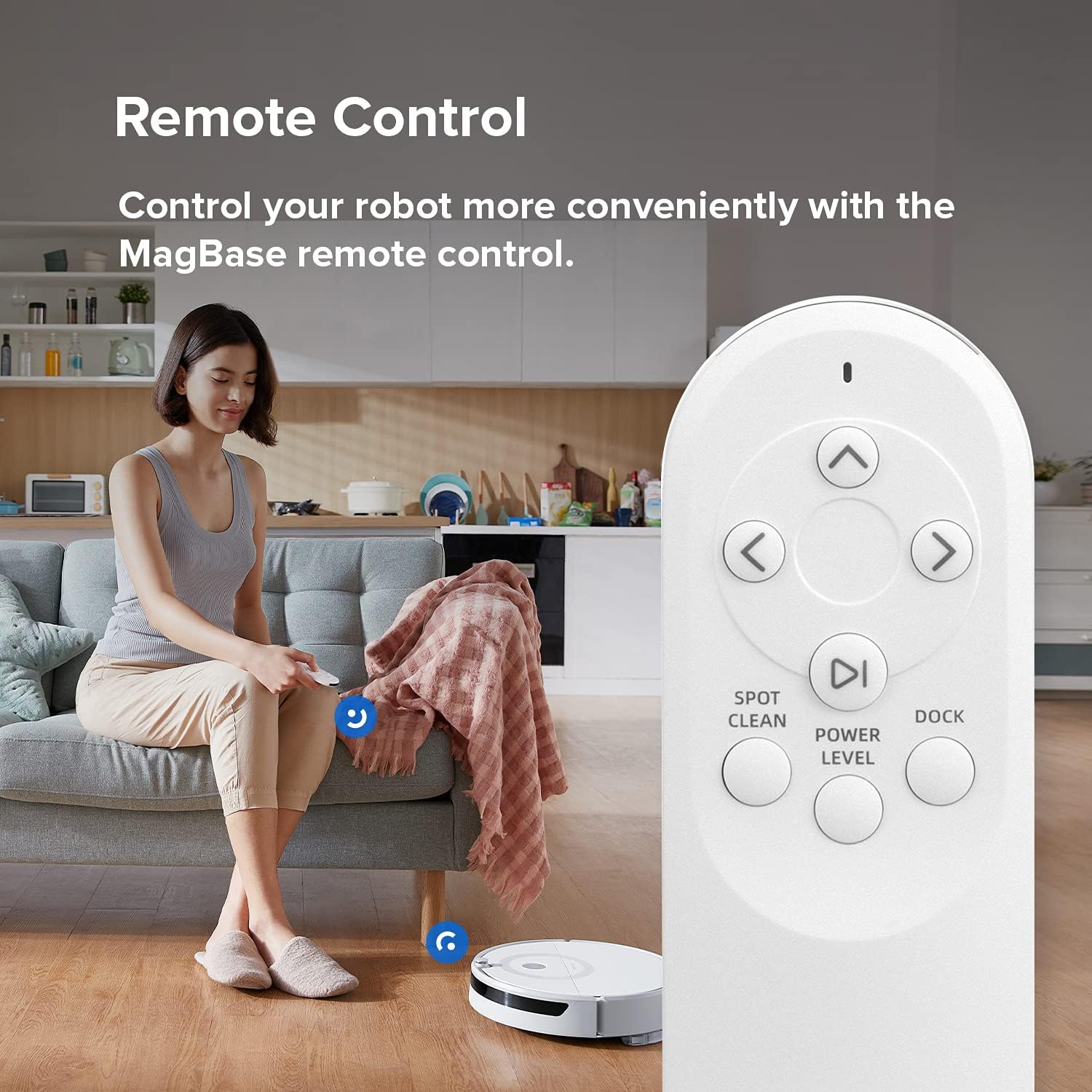 roborock E5 Mop Robot Vacuum Cleaner, 2500Pa Strong Suction, Wi-Fi Connected, APP Control, Compatible with Alexa, Ideal for Pet Hair, Carpets