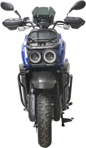 HHH Tank 150 Moped Gas Scooter 150cc Motorcycle Automatic Adult Bike with 12 inch Aluminum Wheels (White)