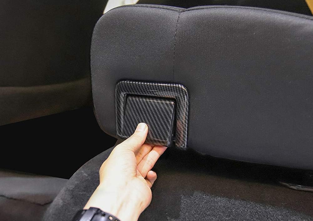 HIGH FLYING for Toyota Tundra 2014-2021 Car Accessories ABS Carbon Fiber Grain Center Consoles A/C Air Outlet Vent Decor Cover Trim 3pcs (Not Fit RHD)