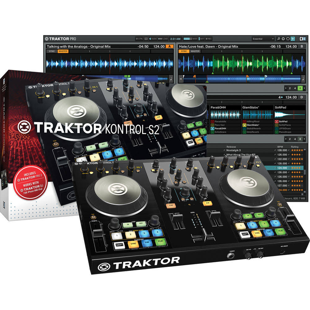 Native Instruments Traktor Kontrol S2 MK2 with Lightning Cable