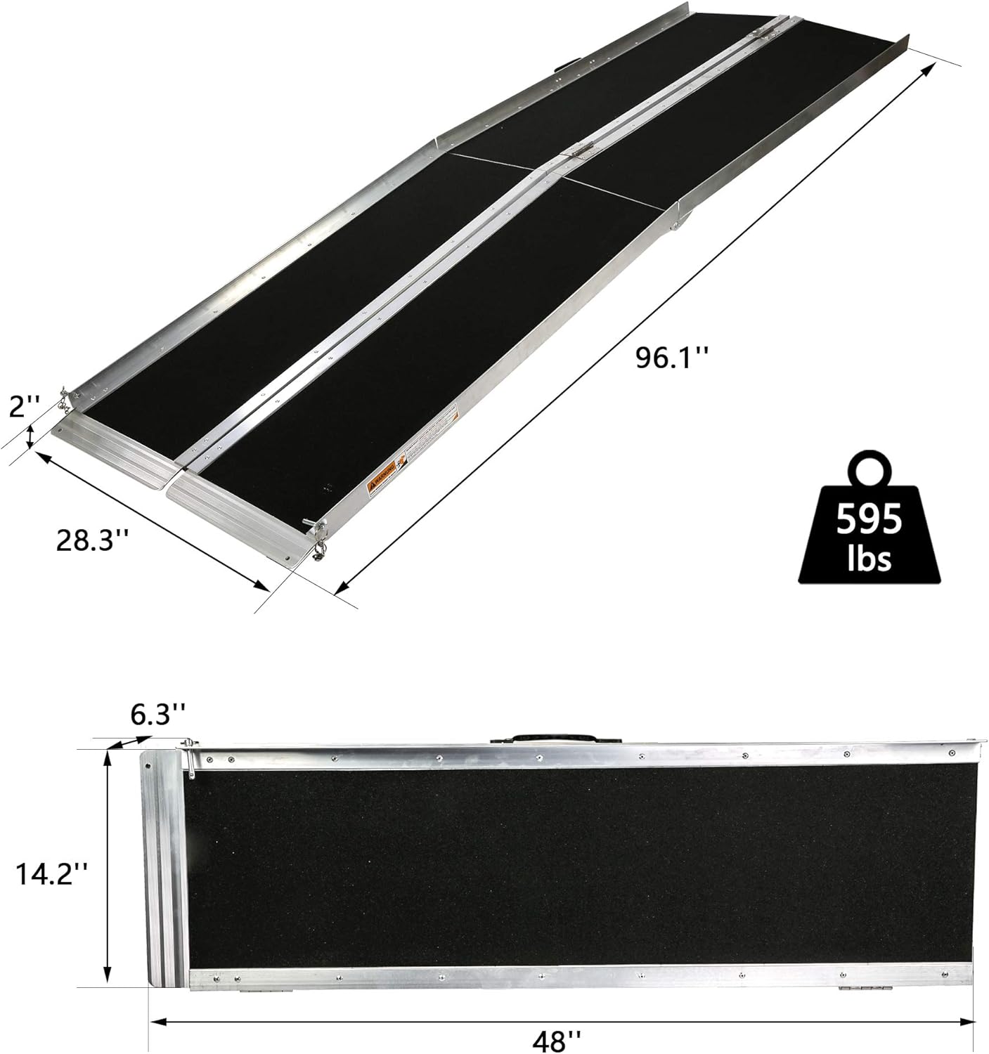 Wheelchair Ramp 7FT Portable Threashold Ramp Adjustable Telescoping Retractable Lightweight Loading Ramp for Home Stairs Steps Scooters Car Doorways