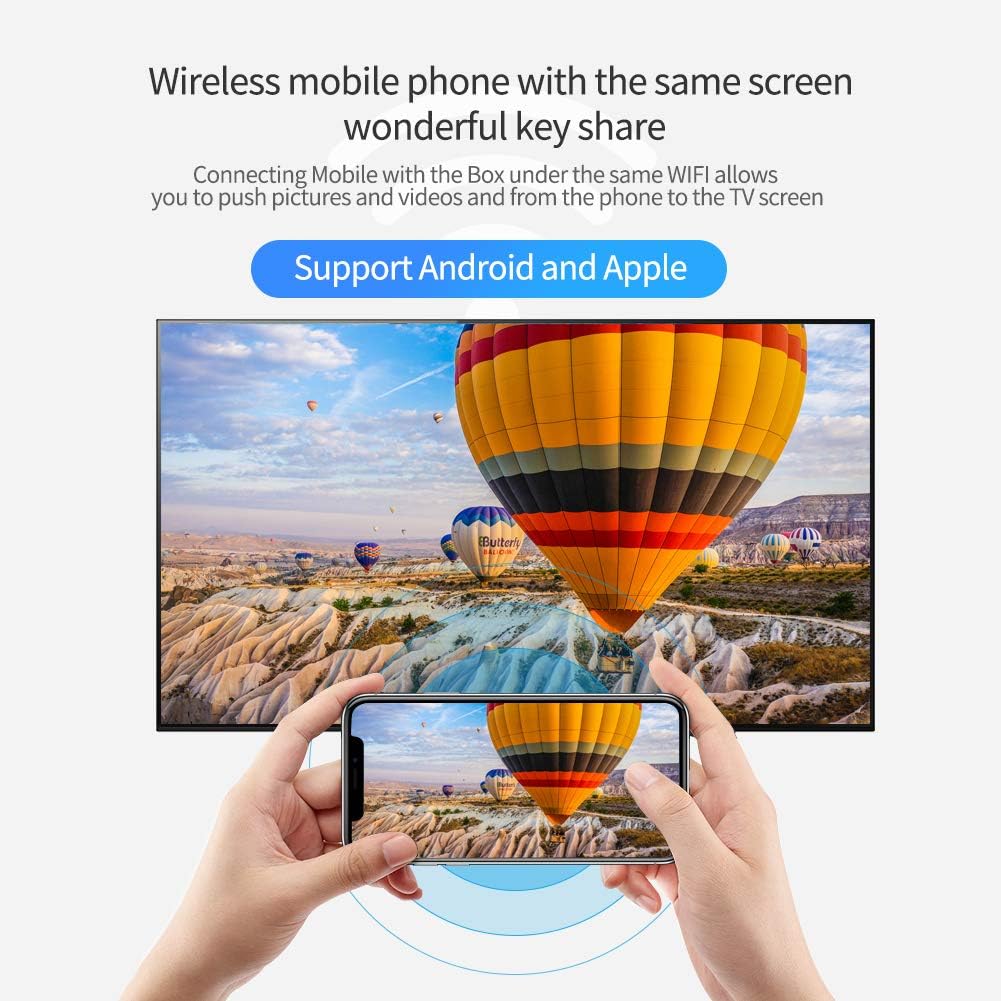 Android 10.0 TV Box, T95 Android Box 4GB RAM 64GB ROM H616 Quad-Core Support 2.4G/5G Dual WiFi HD 3D/6K/ H2.65. Pack of 2