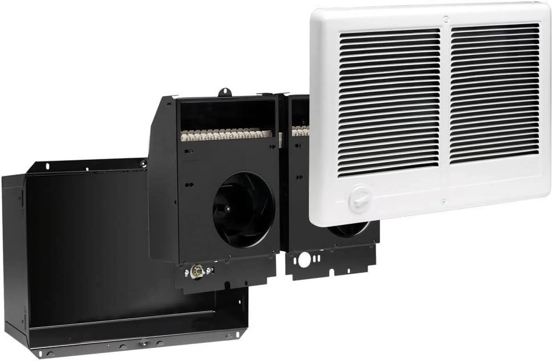 Cadet Com-Pak Twin Electric Wall Heater Complete Unit with Thermostat Model: CSTC402TW, Part: 67527, 13648/10236 BTU, 240/208 Volt, 4000/3000 Watt