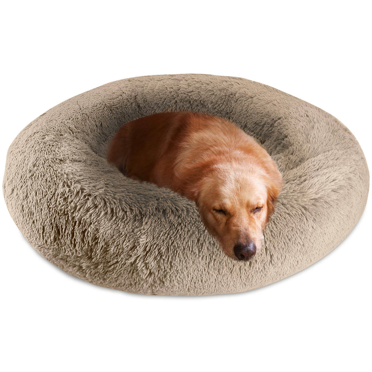Canine Creations Arlee Donut Round Pet Dog Bed - Brown